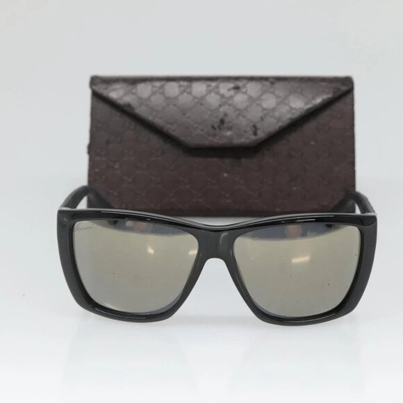 GUCCI Sunglasses Plastic Black Auth - Picture 1 of 15